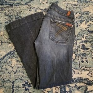 7 For All Mankind 7FAM DOJO Flare Blue Jeans